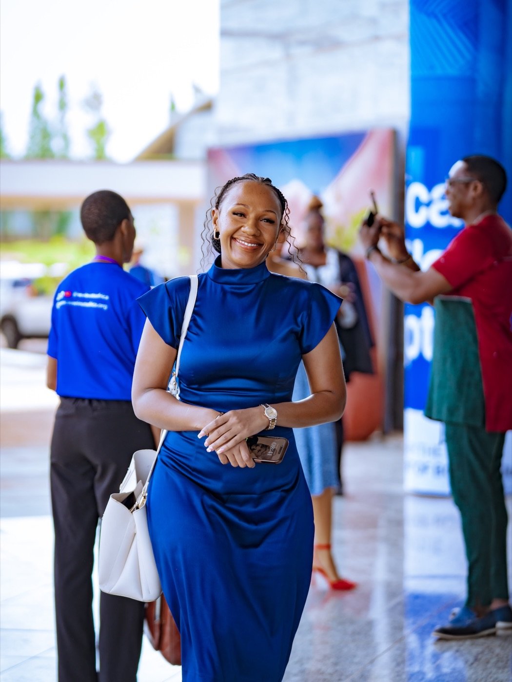 An Elevate Africa delegate arriving at the Convening
